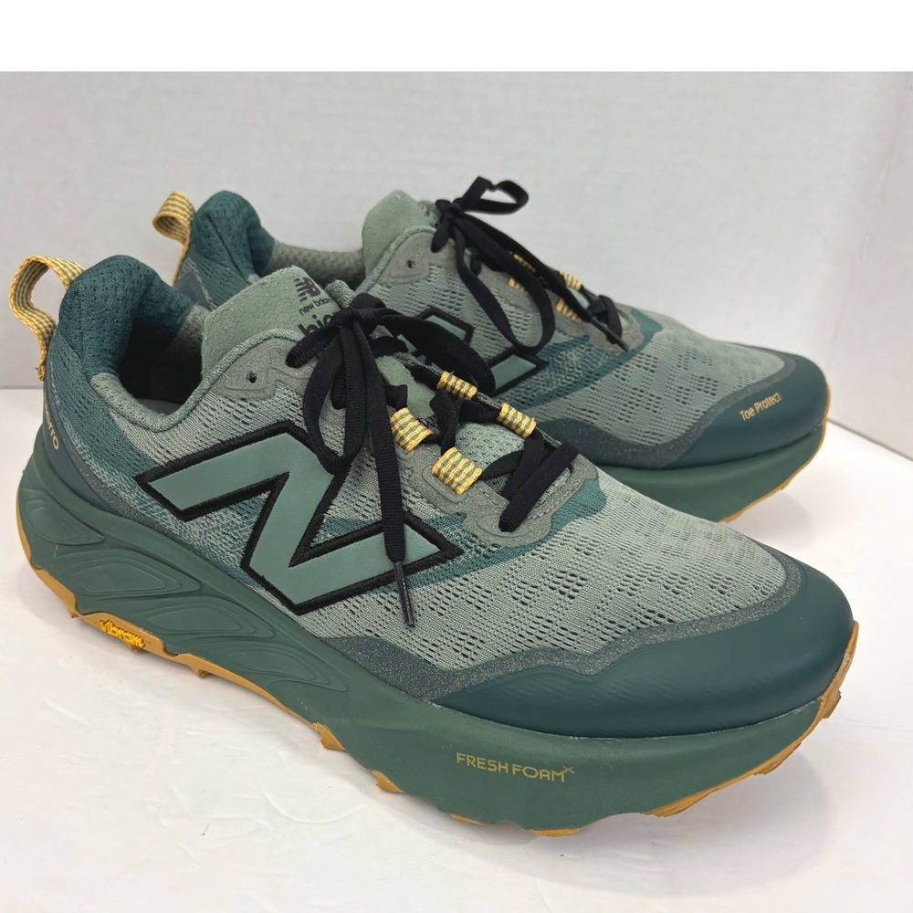 New Balance Fresh Foam X Hierro v9 Men 11.5 4E Green Trail Hiking Shoes MTHIER09